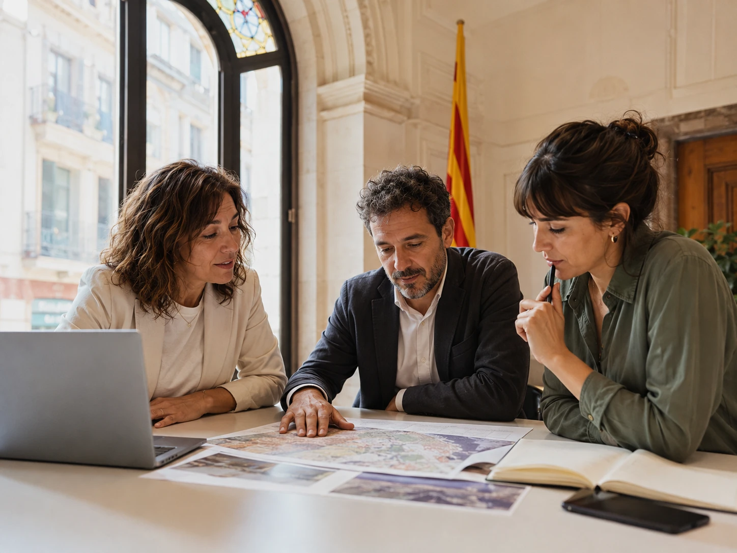 Equip tècnic treballant en un entorn d’administració pública